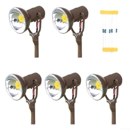 5x Miniature Limelight Projector for 3v for OO Layouts 5x Miniature(Brown)