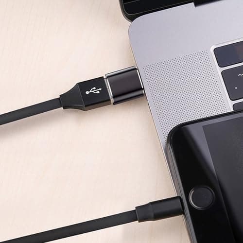 Betron USB to USB C Adapter, Compact Design, 3 Pack (Black) — view 5