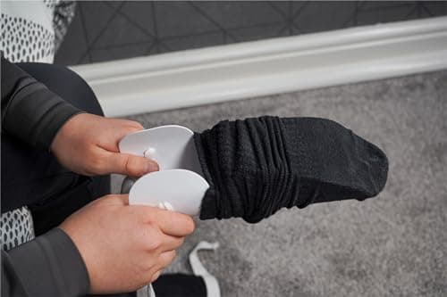 Aidapt Gutter Style Sock Aid,Easy Pull On Assistance for Elderly,Back Pain,Disabled,Hip Replacement,Post Surgery,Guidance Straps,Dressing Aid,Compression Socks,Pregnant,Flexible — view 6