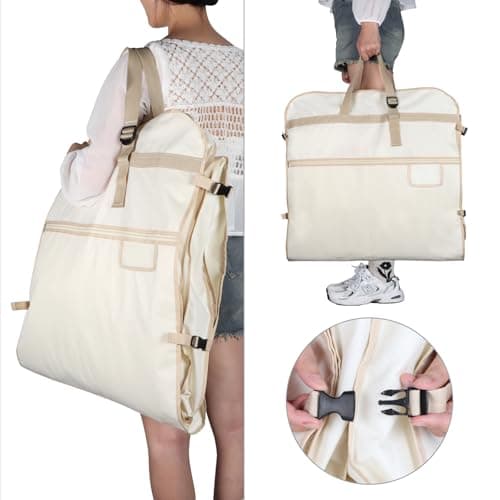 Univivi Wedding Dress Bag,72 Inch Dress Bags Covers,Beige — view 4