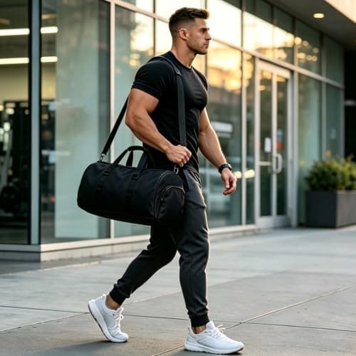 Sports Gym Bag Travel Duffel Bags Waterproof Fitness Workout Yoga Tote Bag — view 2