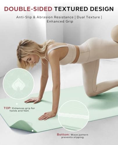 HAPBEAR Foldable Yoga Mat - 183×61cm×6mm, Includes Carry Bag — view 3