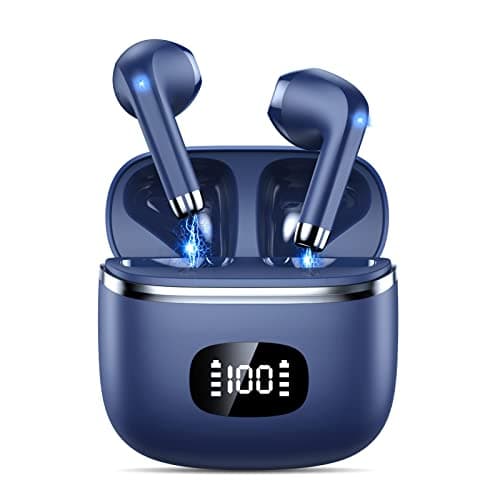 Wireless Earbuds, Bluetooth 5.3 Headphones with ENC Noise Cancelling Mic