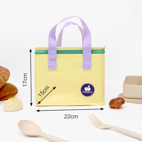 mixberry™ 5.6L Insulated Lunch Bag for Kids, Women & Men – Reusable Thermal Lunch Tote with Carry Handles, Leak Resistant, Water Resistant Cooler Bag for Work, Office, School, Picnic & Travel. — view 2