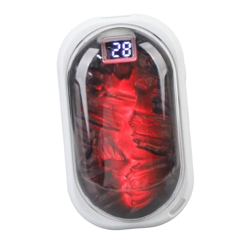 kaisudiAP Rechargeable Hand Warmer Power Bank, 3600mAh Portable Pocket Heater, Adjustable Temperature Settings, Charcoal Fire Ambiance Light, for Outdoor Activities Travel Camping — view 6