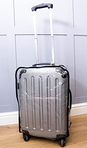 Clear PVC Protective Luggage Cover - Protect Your Suitcase from scrapes and bashes When Travelling (for suitcases up to 20 Inches) — view 2