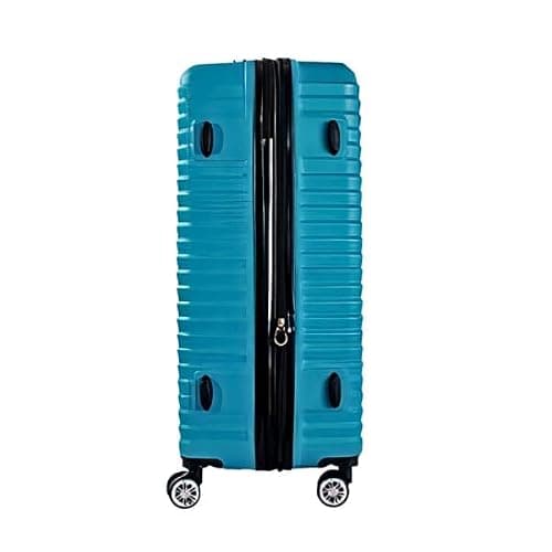 Set of 3 Pieces Luggage Hard Shell Suitcase, Teal — view 6