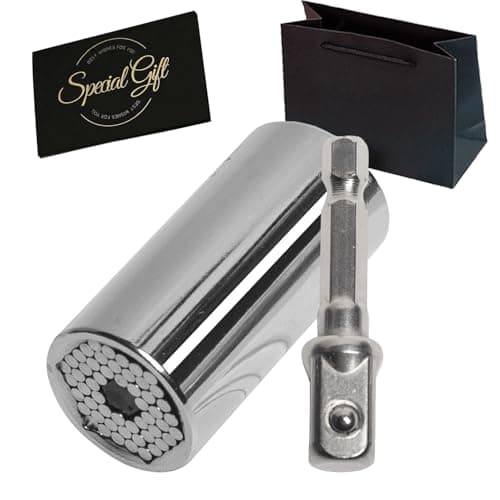 Universal Socket Set, Multi-Function Socket Tool with Drill Adapter