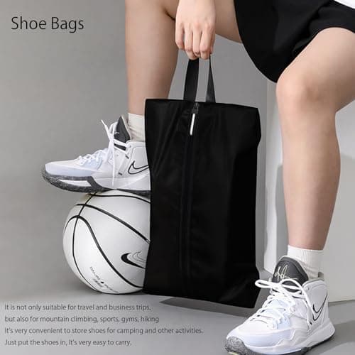 Shoe Bag for Travel, Oxford Fabric Shoe Pouch Odor-Absorbing Waterproof Multi-Purpose Shoe Storage for Golf, Dance, Gym, Travel Organizer or Dust Cover — view 5
