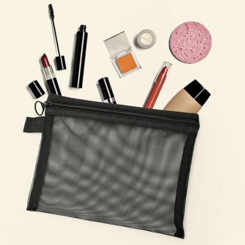 Juyibaao Hanging Mesh Shower Caddy with Hooks & Mesh Makeup Bag Set — view 4