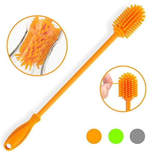 ddLUCK Silicone Bottle Brush for Cleaning, 31cm Water Bottle Cleaner(Qty 1) — view 2