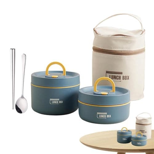 Thermal Lunch Box - Stainless Steel Stackable Food Flask | Portable 2/3/4 — view 6