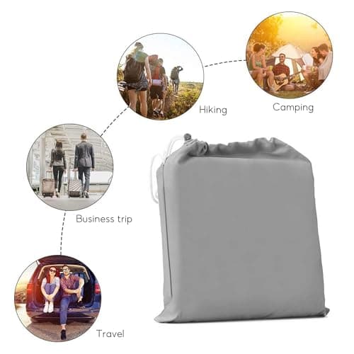 Sleeping Bag Liners Camping Sheets, Travel Sheet Hostels, 75× 210cm — view 5