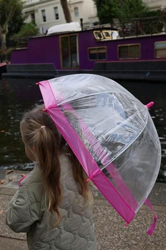 Fulton Funbrella Birdcage Kids Umbrella Pink Trim — view 5