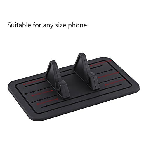 Silicone Car Cellphone Mount, Car Phone Holder Dashboard Mat Car Phone Mount Non-Slip Silicone Pad, Universal Car Dashboard Mobile Phone Mount Holder Cradle Stand — view 6