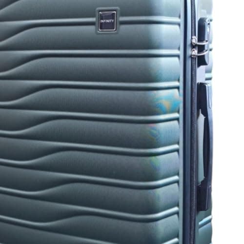 Hardshell Green Suitcase Set Robust 8 Wheel Cabin Luggage Case Bag — view 6