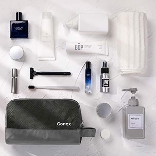 Gonex Men's Toiletry Bag, Water-Resistant Nylon Travel Wash Shower Bag — view 5