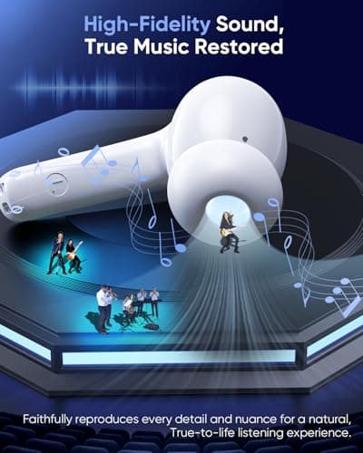 ZIUTY Wireless Earbuds, Bluetooth 5.4 Ear Buds with HiFi Stereo Deep Bass — view 2