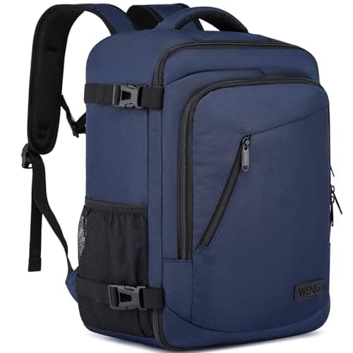 for New Ryanair Cabin Bags 40x30x20 Underseat 24L Small Travel Backpack Cabin Size Rucksack for Plane Hand Luggage Backpack Flight Bag Ryan Air Cabin Bag Fit 14 Inch Laptop with USB Charging Port-Blue