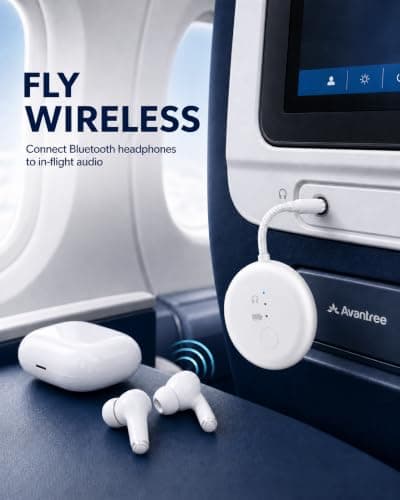 Avantree SoundJet R1 Airplane Bluetooth Adapter for AirPods, 25H — view 2