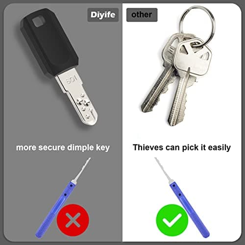TSA Luggage Lock with Keys [2 Pack] - Diyife Heavy Duty Zinc Alloy Security Padlock for Travel Suitcase Bag Case with 4 Keys (Red) — view 5