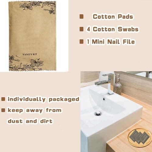 30Pack Luxury Individually Wrapped Disposable Travel Makeup Removal Kit; Hygiene Face Cleansing Vanity Set for Daily Facial Cleansing and Exfoliating; Hotel Amenities Kit;Ideal for Home and Travel — view 3