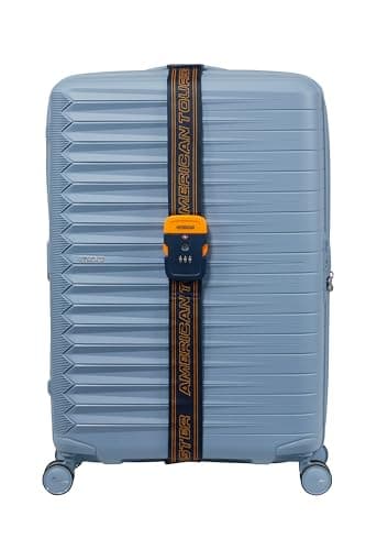 American Tourister - Luggage Strap with TSA Lock, Secure Suitcase Belt for Travel, Dark Blue/Orange — view 4