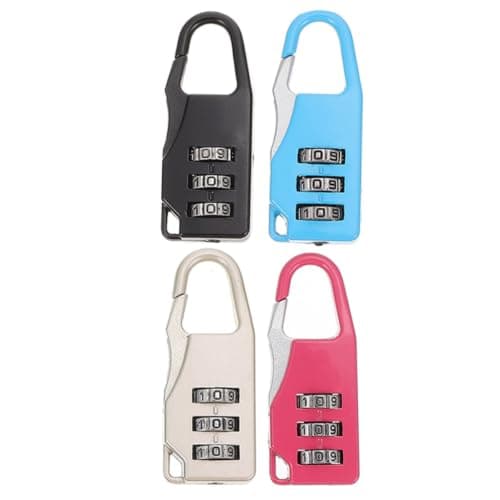 4pcs Luggage Combination Lock for Travel Students Iron Padlock