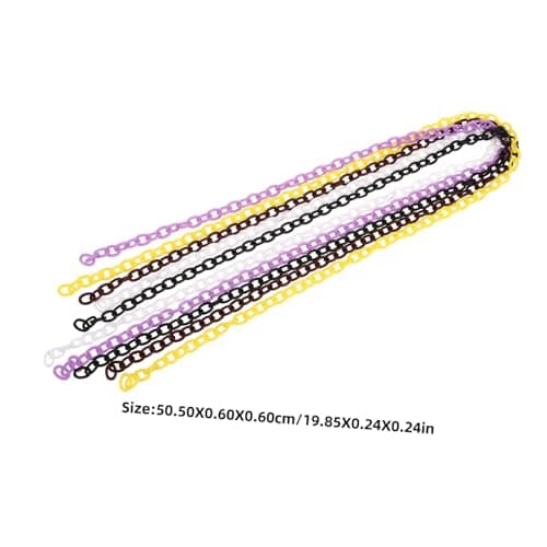 VALICLUD 10pcs Plastic Jewellery Chain Links for Eyeglasses, DIY Handmade Craft Supplies, Multi-Pack Accessory for Travel and Daily Use — view 2