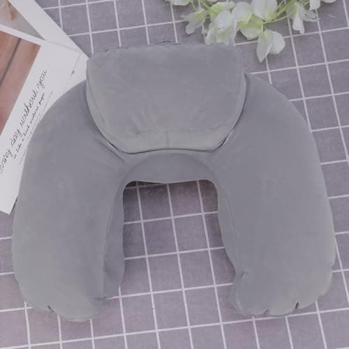 Veemoon Neck Pillow Pvc Flocking Inflatable U Shaped Travel Pillow — view 6