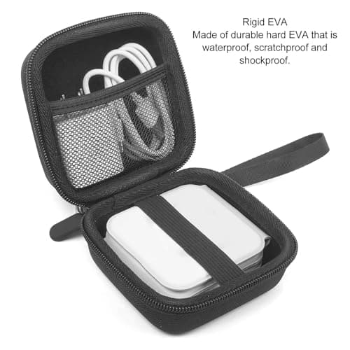 Kelawoly Wireless Charger Travel Case, 3.93x3.93x2.75in Black — view 2