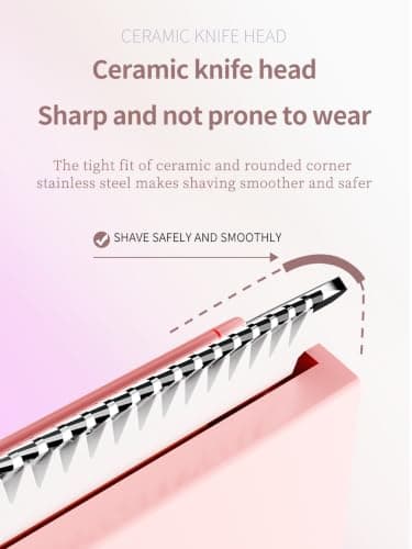 Upgraded Dual Head Shaver Women Intimate Shavers for Women Bikini Trimmer with Ceramic Blades, IPX7 Waterproof, USB-C Rechargeable, Cordless Painless Hair Removal for Face Legs Underarm Body (Purple) — view 3