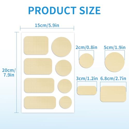 Skystuff 24PCS Self-Adhesive Nylon Repair Patches for Tent, Down Jacket, Clothing & Puffer Coat - Heavy Duty Waterproof Fabric Tape Repair Kit for Outdoor Gear, Sleeping Bag, Backpack, Beige — view 5