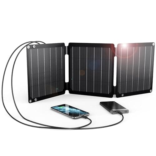 BigBlue Ultra-Light 21W Portable Solar Charger with USB-A/-C (5V/4.2A Toal)