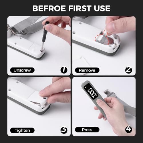 pack all Digital Luggage Scale for Travel, 110Lbs Capacity, 0.1Lb Precision — view 5