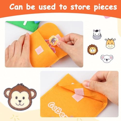 GoBene Tic Tac Toe Jungle Animals Game Set (16 Pcs) Kids Party Bag Fillers — view 5