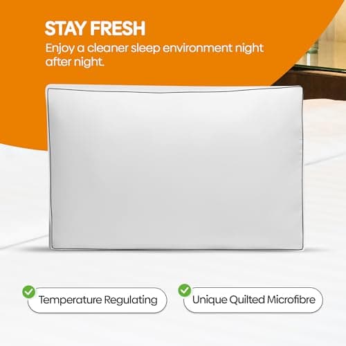 Oliver Bedding Egyptian Cotton Box Pillows 2 Pack- Breathable Hotel Pillows — view 5