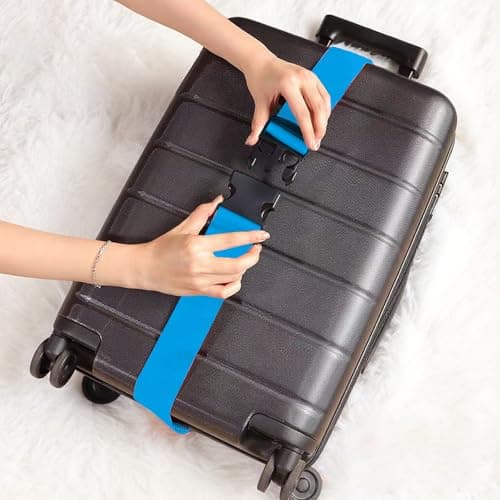 Luggage Straps, 6 PCS Adjustable Suitcase Straps(200 x 5 cm 6 Colors) — view 5
