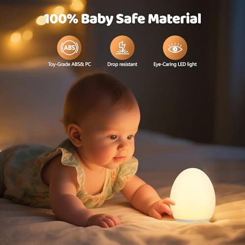 MediAcous Baby Night Light, 7 Colors & Dimming, Rechargeable — view 3