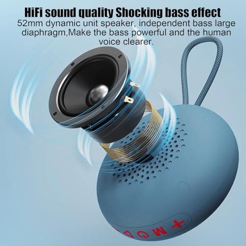 Waterproof Speaker Portable Audio Sounder with Subwoofer Stereo Bass — view 4