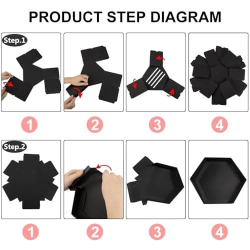 6 Faces Explosion Gift Box, 47cm/18.5in Surprise DIY Photo Box — view 5