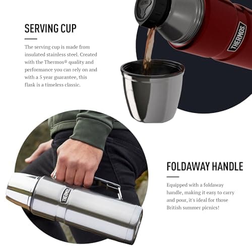 Thermos Stainless King Midnight Blue Drinks Flask (1.2L) 24h Hot | 24h Cold — view 4