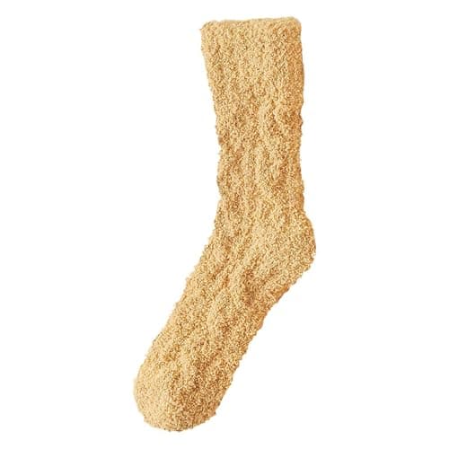 Celanisai Thick Cuddly Socks Women's Langa Pair Warm Thermal Socks Winter Fluffy Thermal Warm Wool Socks Non-Slip Stopper Socks Fuzzy Socks for Home Sleeping and Travel, O yellow, One size