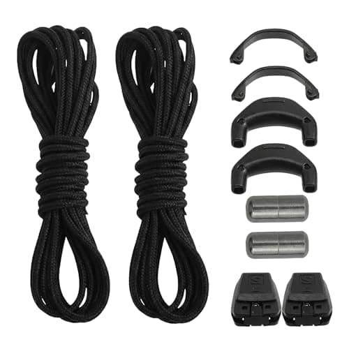 Quicklace Replacement Kit for Salomon, No Tie Elastic Shoe Laces with Lock
