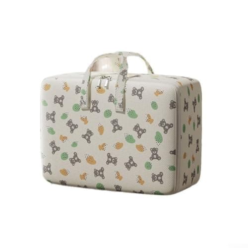 ZiStarlilife Big Capacity Storage Sack Moisture for proof for Winter Blankets Linens - Heavy Duty Zippered Travel Luggage Organiser White 20x10x10cm(Large Size) — view 5