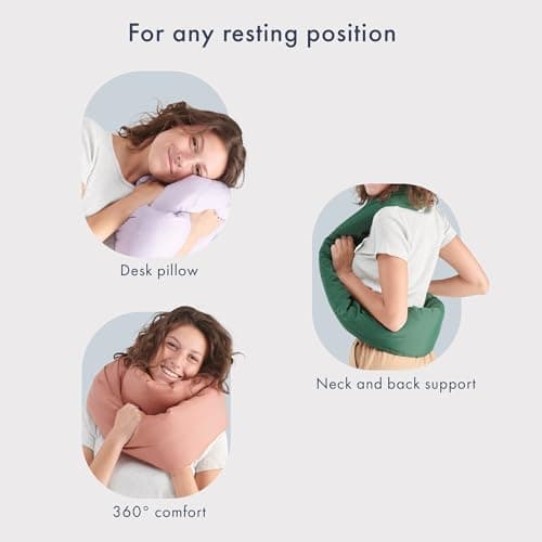 Huzi Infinity Pillow - Travel Neck Pillow - Versatile Soft 360 Support Scarf - Machine Washable - Home Travel Flight Road Trips (Terracotta) — view 5