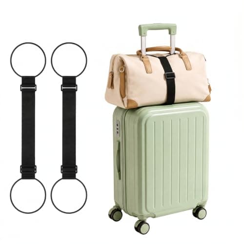 2 Pcs Luggage Connector Straps for Suitcases Portable & Adjustable