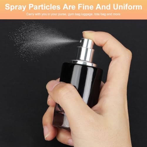 LOPHE Perfume Atomiser, 3 x 30 ml, Refillable Perfume Travel Bottle, Colour Gradient, Blue, Mini Portable Spray Bottle for Travel Men and Women — view 5