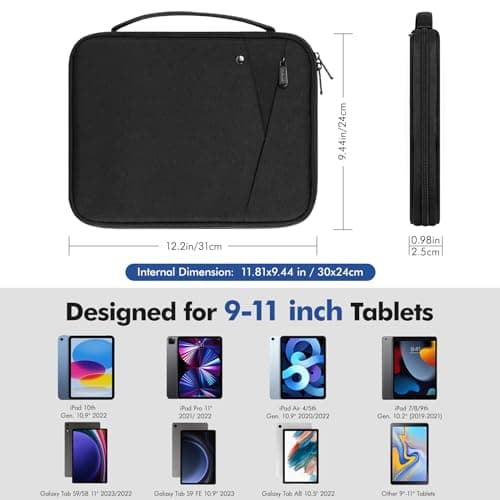 MoKo 9-11 Inch Tablet Sleeve Bag with Carry Handle — view 2