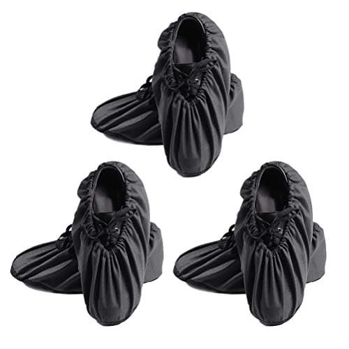 3 Pairs Reusable Non-Slip Shoe Covers, Washable Indoor Overshoes
